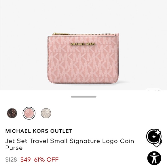 Michael Kors Jet Set Large Saffiano Leather Crossbody + Wallet – Like New - Picture 2 of 4